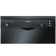 Bosch Digital Dishwasher, 12 Place Settings, 6 Programs, Black - SMS25AB00G For Discount