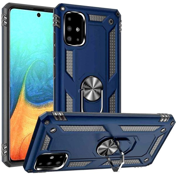 Samsung A51 5G Hybrid Case Ring Kickstand HYB08R Blue Online Sale