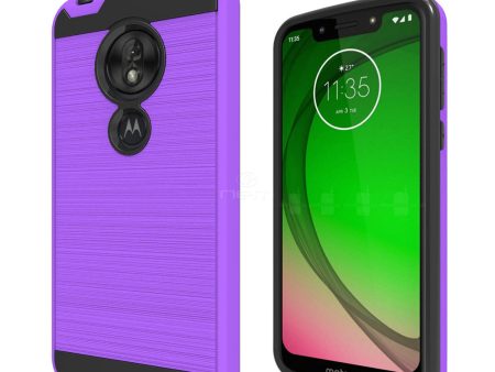 Motorola Moto G7 Play XT1952 Brushed Hybrid Case HYB32 Purple Supply