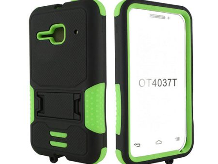 Alcatel One Touch Evolve 2 Hybrid Case11 withstand Black Green Fashion