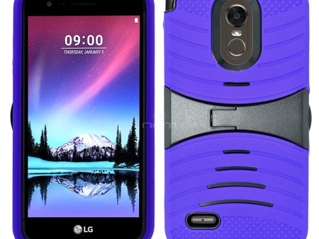 LG G Stylo 3 Hybrid Case 08 w. Stand Purple For Sale