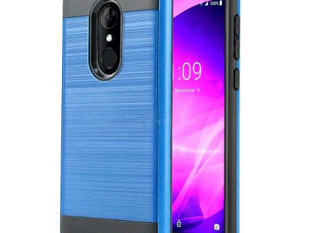 Alcatel Revvl 2 5052 Brushed Hybrid Case HYB32 Blue Online Sale