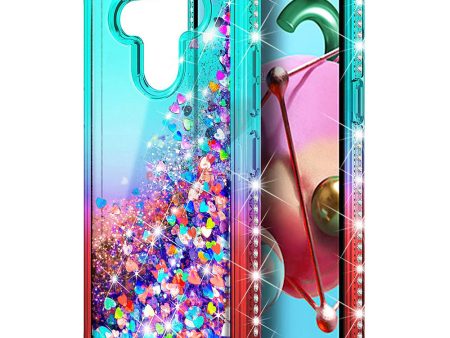 LG Stylo 6 Glitter Diamond TPU TPL05 Teal Red For Cheap