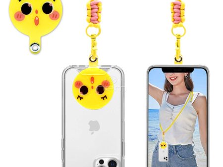 Phone Patch Neck Strap Long Happy Faces STRP Yellow Item Code: STRP-YL For Cheap