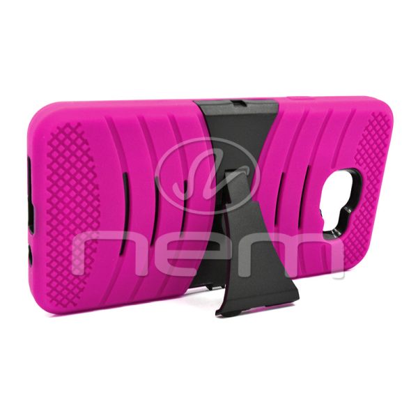 Samsung Galaxy A3 Hybrid Case 08 With Stand Pink Black Discount