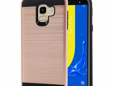 Samsung Galaxy J8 J810 Brushed Hybrid Case HYB32 RoseGold For Cheap