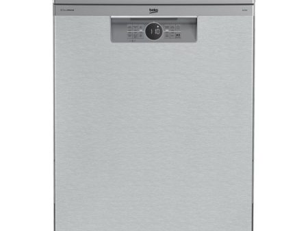 Beko Digital Built-In Dishwasher With Inverter Technology, 15 Place Settings, 6 Programs, Silver - BDFN26520XQ For Discount