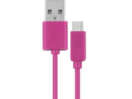 Kik_V8V9 Micro 2A USB Heavy Duty Cable 6FT (Hot Pink) Cheap