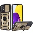 Samsung A73 Case w. Camera Cover Kickstand HYB09R Gold For Cheap