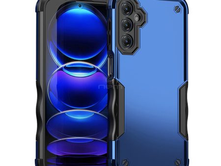 Sam.Galaxy A34 Non Slip Shockproof Hybrid Case HYB76 Blue Sale