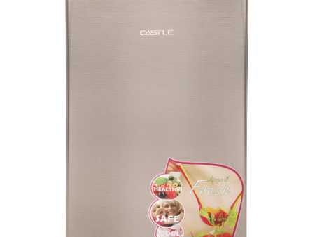 Castle Defrost Mini Bar Refrigerator, 97 Liters, Silver - FR1097KW Fashion