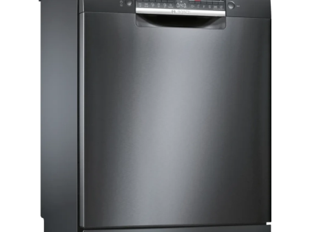 Bosch Series 4 dishwasher 60 cm - 13 persons - Half load - 6 Programs - Black - SMS46NB01V For Discount