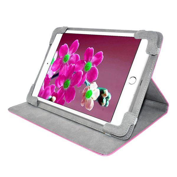 Universal 10 inch Tablet Hot Pink Wallet Case Online Hot Sale