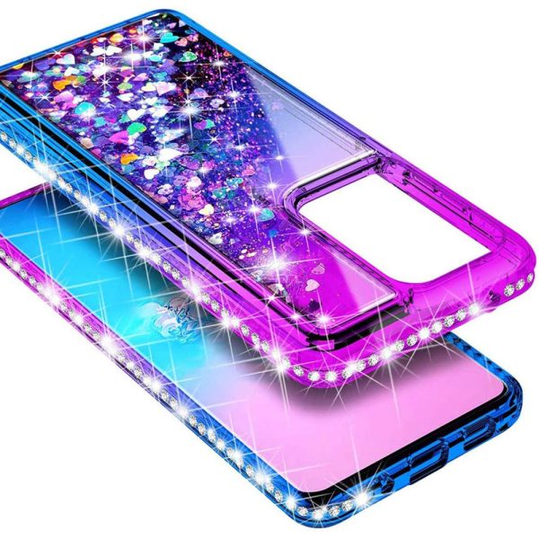 Sam S20 Ultra 6.9  Glitter Diamond TPU TPL05 Purple Blue on Sale