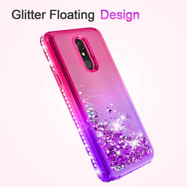 LG Stylo 5 Glitter Diamond TPU Case TPL05 Pink Purple Sale