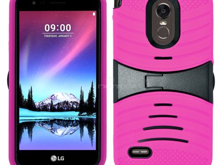 LG G Stylo 3 Hybrid Case 08 w. Stand Pink For Discount