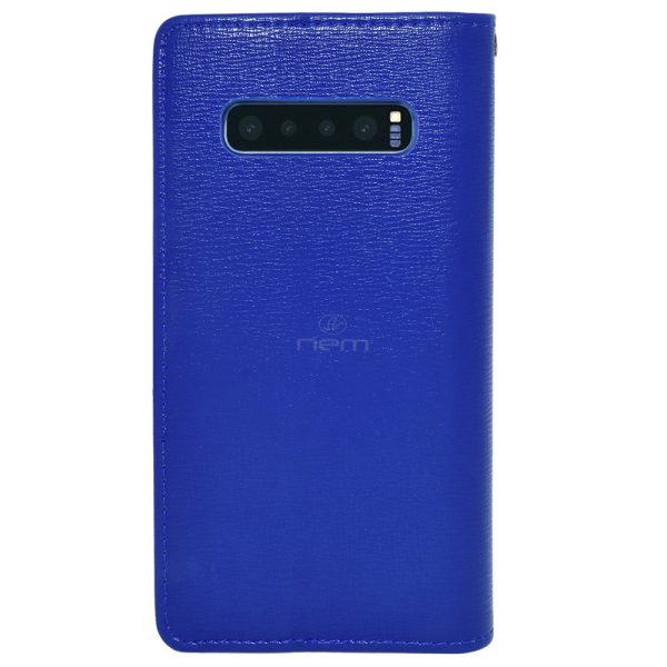 Samsung S10 Plus Double Flap Wallet Case WCFC13 Blue Online