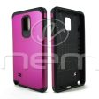 Samsung Galaxy Note 4 Hyb16 Case Hot Pink Black tpu Online now