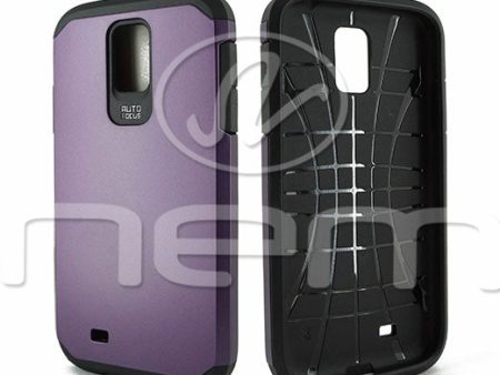 Samsung Galaxy S4 Hyb16 Case Purple Black tpu on Sale