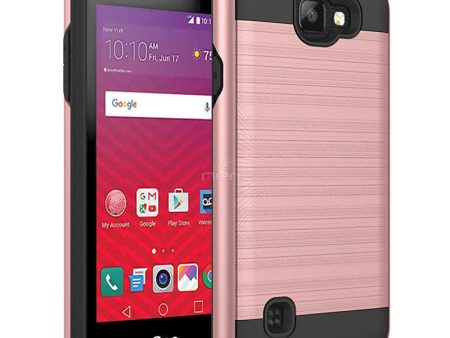 LG K3 (2017) LS450 Brushed Hybrid Armor Case HYB32 Rose Gold Online