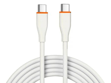 Kik_20W PD Fast Charge 6FT Type-C to Type-C Durable Tangle-Free Heavy-Duty Flexible USB Type-C to Type-C Cord in Resealable Bag for Universal Cell Phone, Device and More (White) Online now