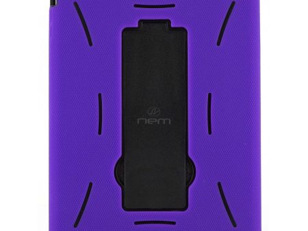 iPAD Air 9.7  Hybrid Stand Rubber Case HYB04 Purple Black For Cheap