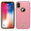 iPhone X XS Fashion Polka Dots Hybrid Case HYBD02 Light P Cheap