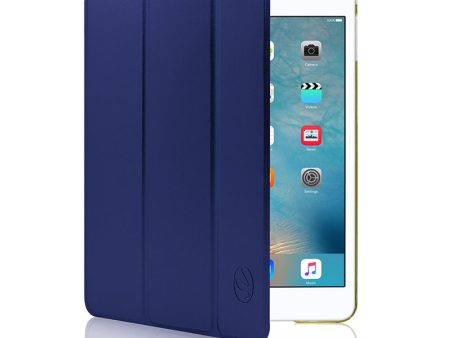 Apple iPad Mini 4 Luxury Slim Stand Polyurethane Cover Smart FC01 Blue... For Sale