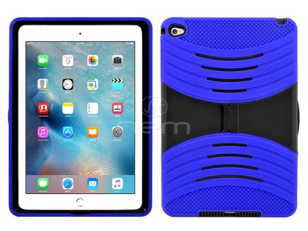 Apple Ipad Mini 4 Hybrid Case 08 With Stand Blue Black Fashion