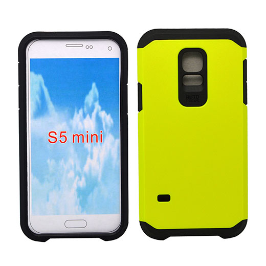 Samsung Galaxy S5 Mini Hyb16 Case Yellow Black tpu Hot on Sale