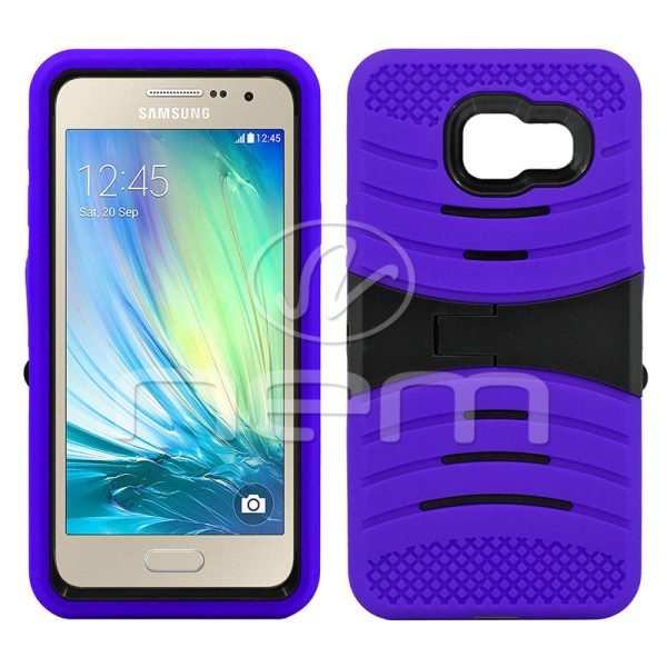 Samsung Galaxy A3 Hybrid Case 08 With Stand Purple Black Online Sale