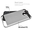 HTC Bolt Brushed Hybrid Armor Case HYB32 Silver Online Sale