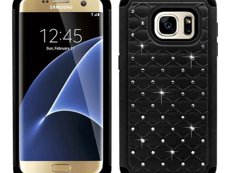 Samsung Galaxy S7 Edge Hybrid Case Diamond 01 Black Online Sale