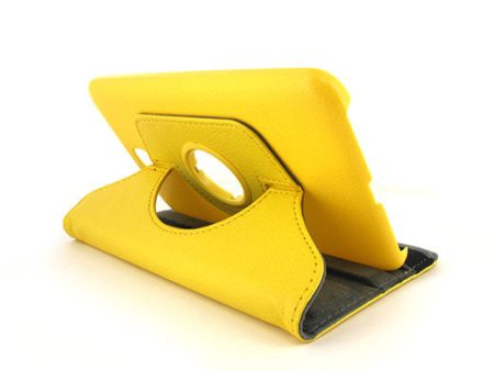 Samsung Galaxy Tab 3 7.0 in FC05 Rotating Stand Case Yellow on Sale