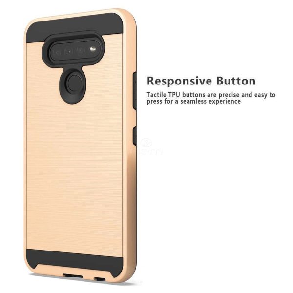 ýLG K51 LG Reflect LG Q51 Brushed Case HYB32 Gold on Sale