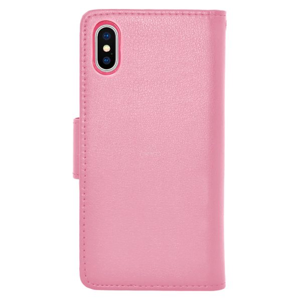 iPhone X XS Folio Leather Wallet Case WCFC12C Pink For Discount