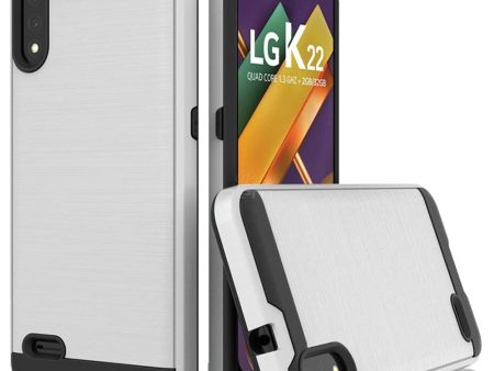 LG K22 K22 Plus K32 5G (2021) Brushed Case HYB32 Silver Sale