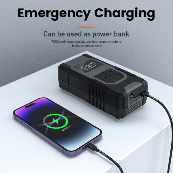 Portable Cordless Mini Car Compressor Pump Power Bank Online