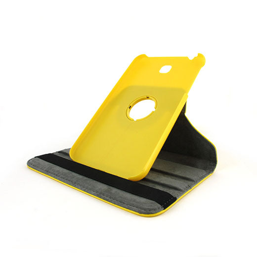 Samsung Galaxy Tab 3 7.0 in FC05 Rotating Stand Case Yellow on Sale