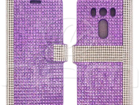 LG V10 Diamond Wallet Case DWC02 Purple For Cheap