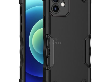 iPhone 11 (6.1 ) Non Slip Shockproof Hybrid Case HYB76 Black Fashion