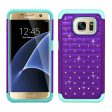 Samsung Galaxy S7 Edge Hybrid Case Diamond 01 Purple For Sale