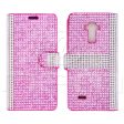 LG G Stylo LS770 Diamond Wallet Case DWC02 Pink on Sale