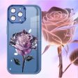 iPhone 15 ProMax Floral Design Case w. Cam Protector TPC37 Blue For Sale