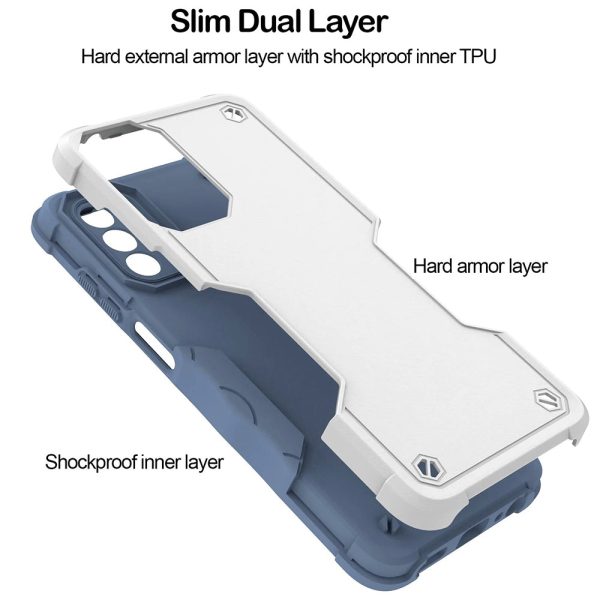 Moto G Stylus 5G 2022 Non Slip Shockproof Case HYB76 White Sale