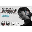 Kik_Graffiti Art Stereo Wireless Headphones - Comfortable Over-Ear Bluetooth Headset with Cool Design MS701 for Universal Cell Phone And Bluetooth Device (Red) Online Sale