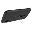 iPhone X   XS Hybrid Case HYB43 w. Loop Kickstand Black Online Sale