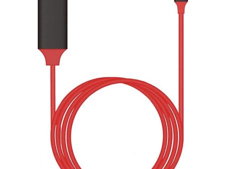 Kik_IP Lighting to HDMI Adapter 6.5FT 1080P HDTV Cable Adapter Digital AV Sync Phone Screen on HD TV for Universal Apple iPhone Cell Phone And Device (Red) Online Hot Sale