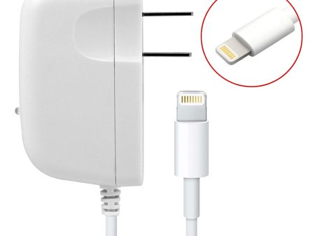 Apple iPhone Travel Charger w. Built-In LightningCable White Fashion