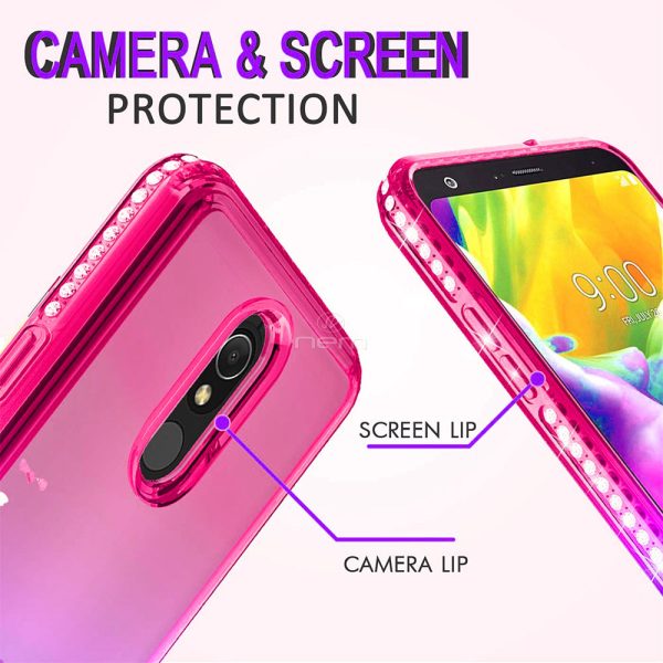 LG Stylo 5 Glitter Diamond TPU Case TPL05 Pink Purple Sale